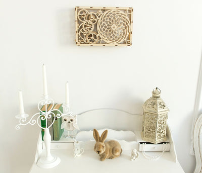 WOODEN.CITY – Kinetisches Bild | 3D Holzpuzzle - Lama Welt