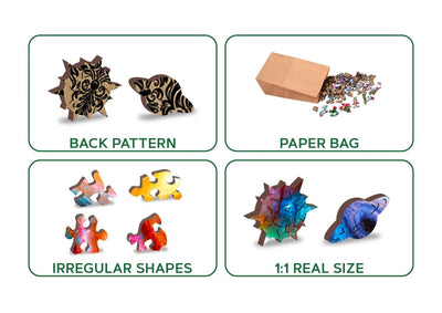 WOODEN.CITY – Kosmische Erkundung | 3D Holzpuzzle - Lama Welt