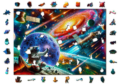 WOODEN.CITY – Kosmische Erkundung | 3D Holzpuzzle - Lama Welt