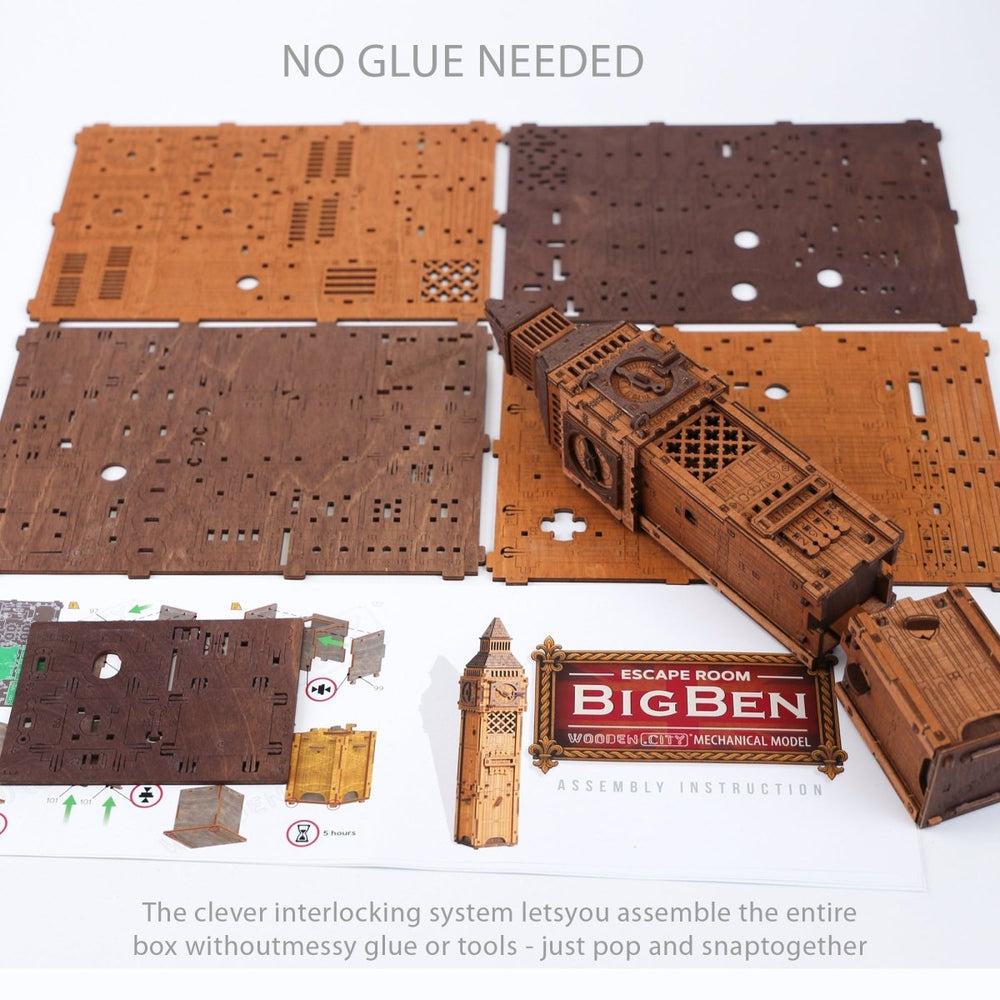 Wooden.City l Big Ben | 3D Holzpuzzle - Lama Welt