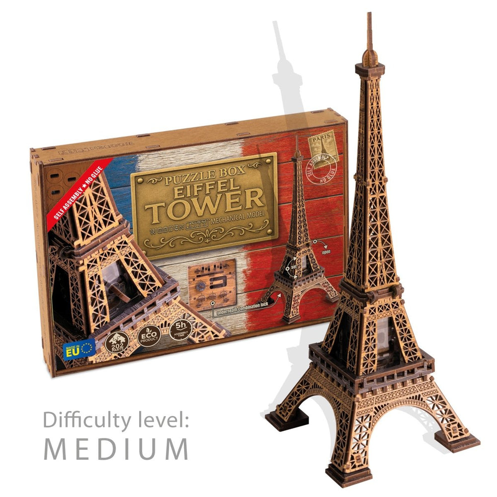 Wooden.City l Eiffelturm | 3D Holzpuzzle - Lama Welt