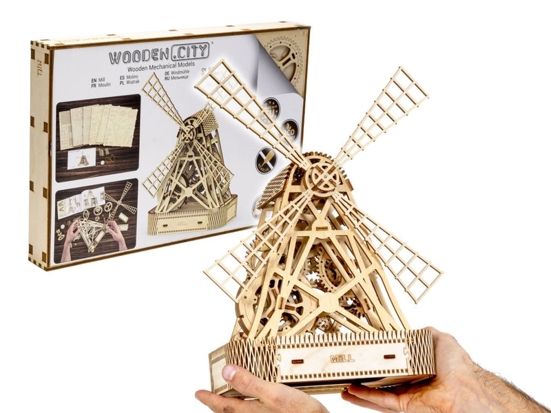 Wooden.City l Mühle | 3D Holzpuzzle - Lama Welt
