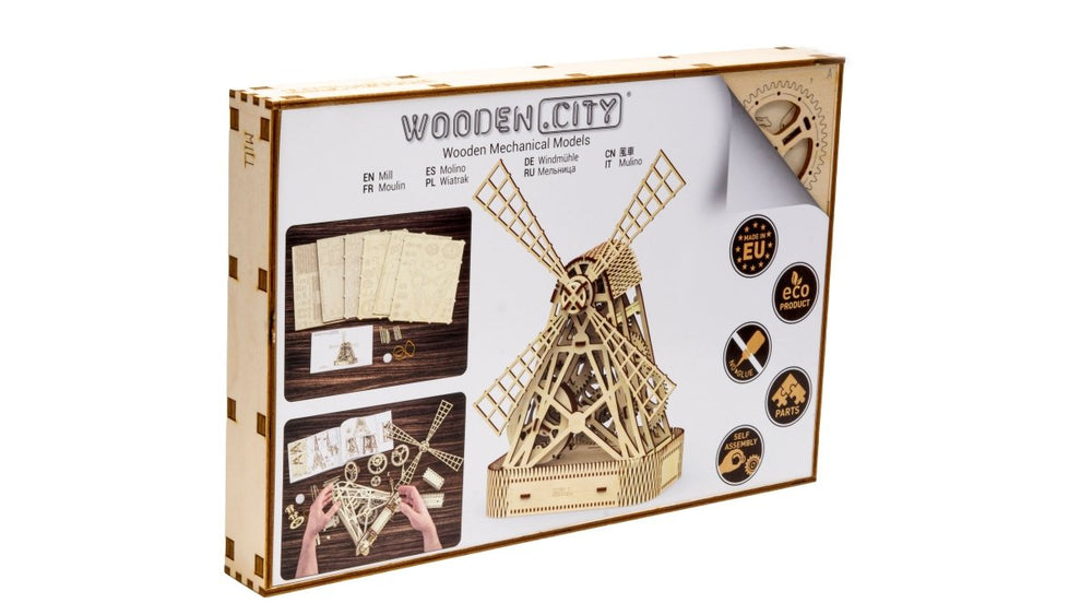 Wooden.City l Mühle | 3D Holzpuzzle - Lama Welt