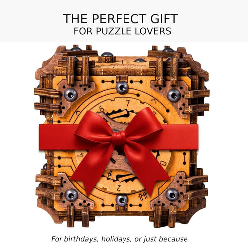 Wooden.City l Tesseract Holz Puzzle Box l Rätselbox - Lama Welt