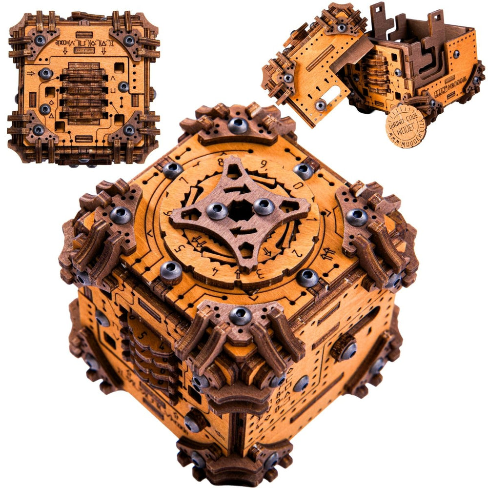 Wooden.City l Tesseract Holz Puzzle Box l Rätselbox - Lama Welt