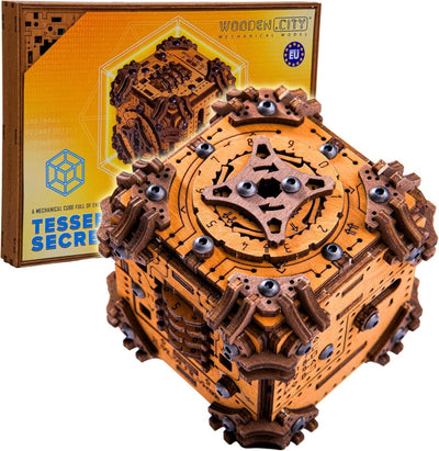 Wooden.City l Tesseract Holz Puzzle Box l Rätselbox - Lama Welt