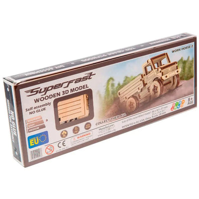 WOODEN.CITY – Lastwagen 2 | 3D Holzpuzzle - Lama Welt