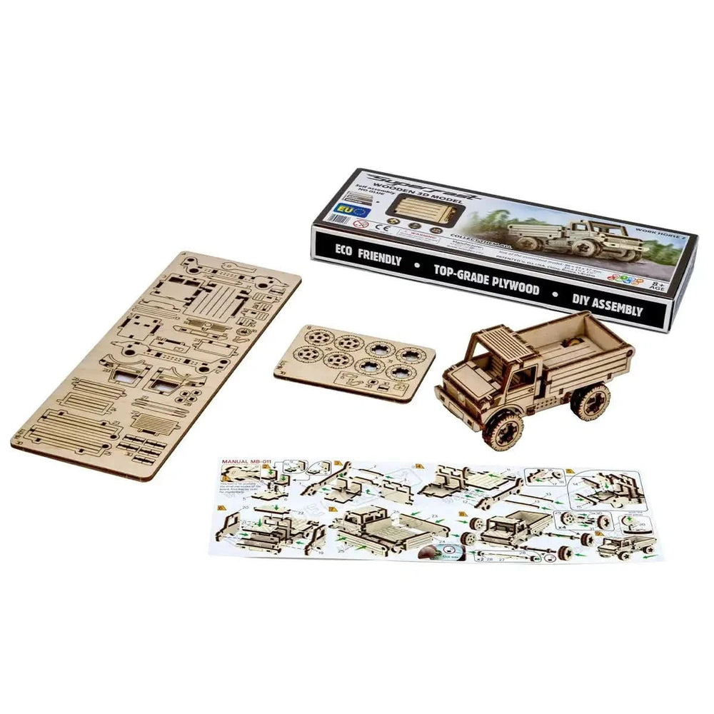 WOODEN.CITY – Lastwagen 2 | 3D Holzpuzzle - Lama Welt