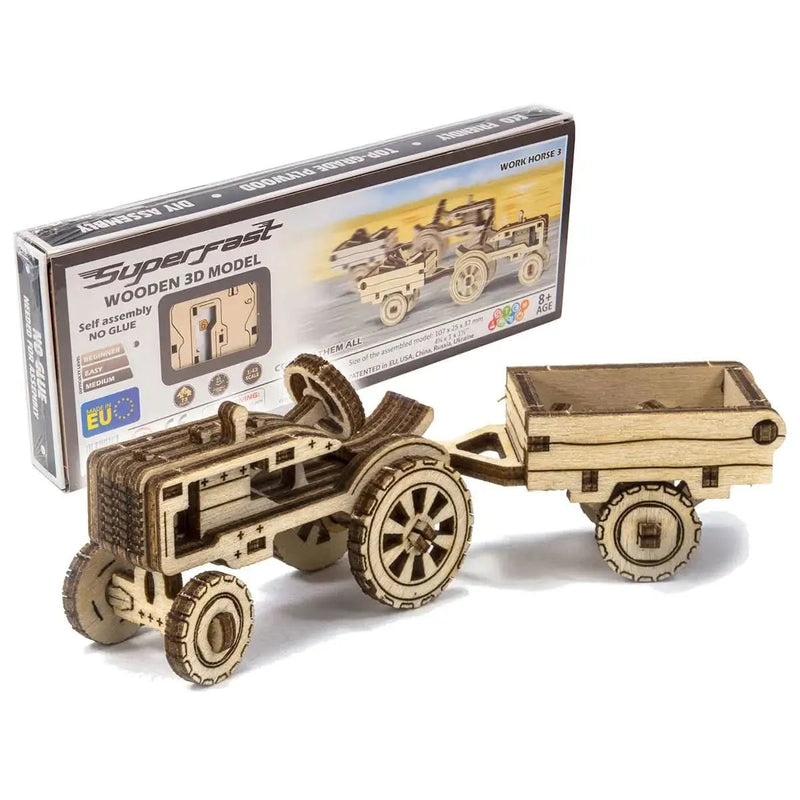 WOODEN.CITY – Lastwagen 3 | 3D Holzpuzzle - Lama Welt