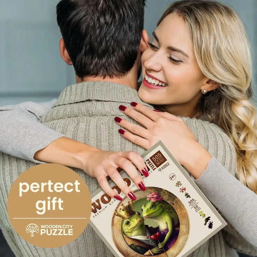 WOODEN.CITY – Liebe Und Frösche | 3D Holzpuzzle - Lama Welt