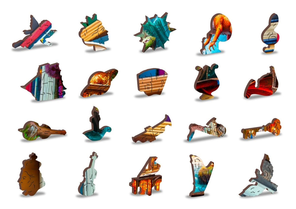 WOODEN.CITY – Magische Geschichten | 3D Holzpuzzle - Lama Welt