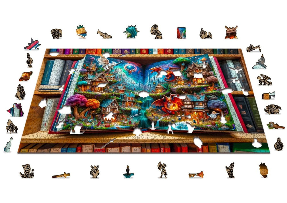 WOODEN.CITY – Magische Geschichten | 3D Holzpuzzle - Lama Welt