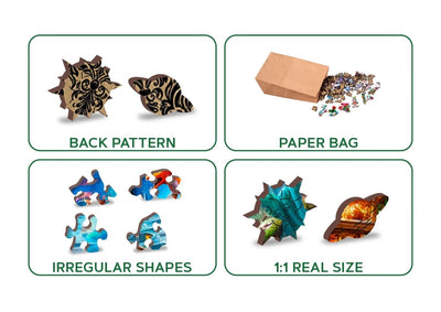 WOODEN.CITY – Magische Geschichten | 3D Holzpuzzle - Lama Welt