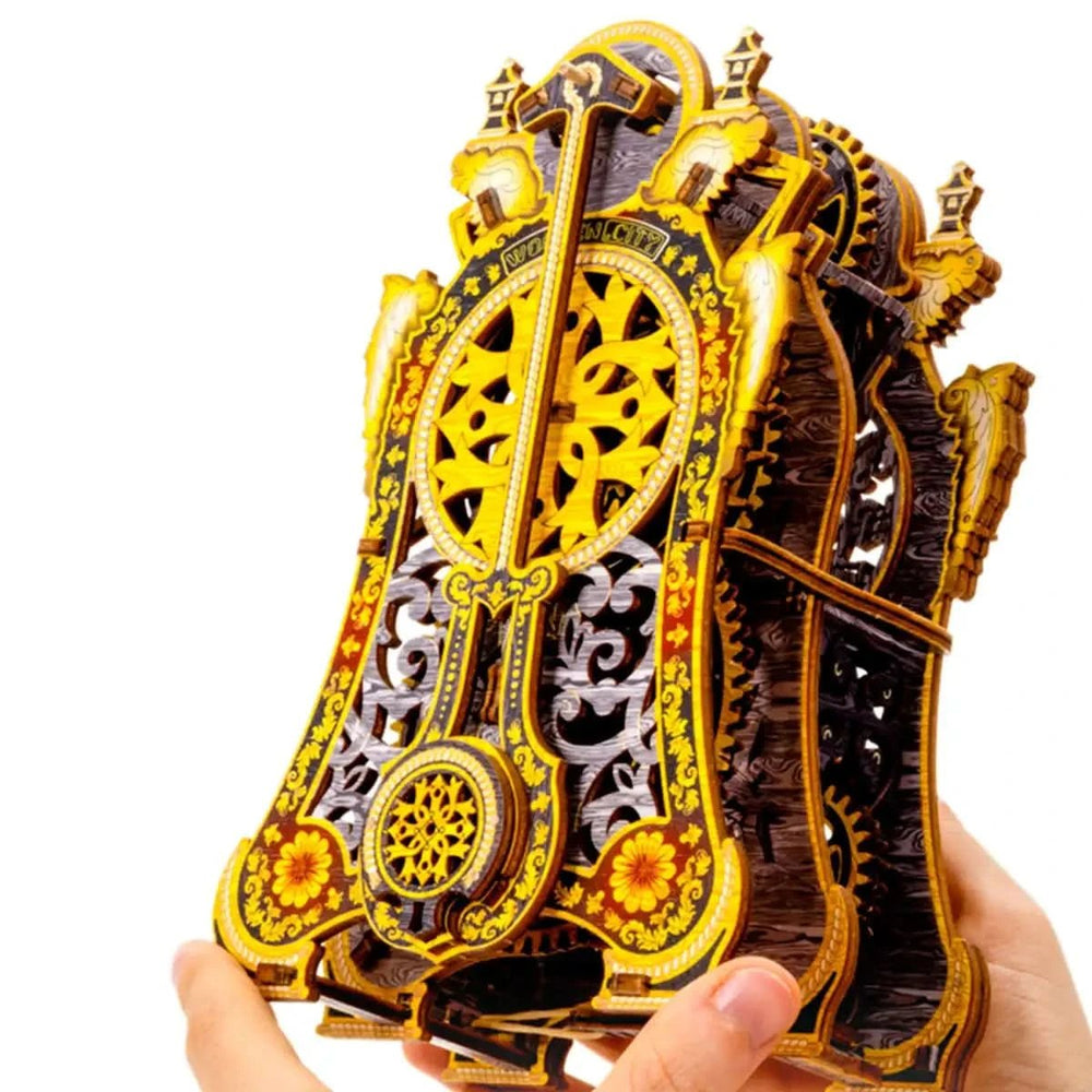 WOODEN.CITY – Magische Uhr Le | 3D Holzpuzzle - Lama Welt