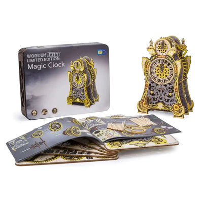 WOODEN.CITY – Magische Uhr Le | 3D Holzpuzzle - Lama Welt