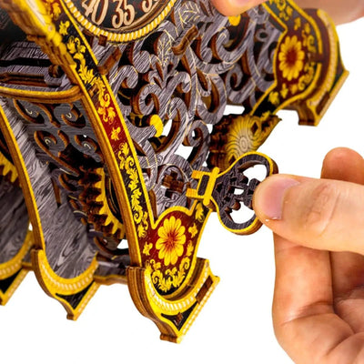 WOODEN.CITY – Magische Uhr Le | 3D Holzpuzzle - Lama Welt