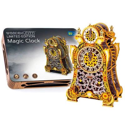 WOODEN.CITY – Magische Uhr Le | 3D Holzpuzzle - Lama Welt