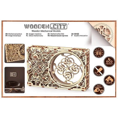 WOODEN.CITY – Mechanisches Bild | 3D Holzpuzzle - Lama Welt