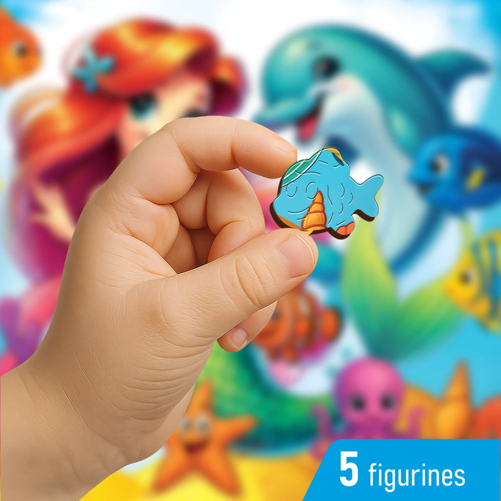 WOODEN.CITY – Meerjungfrau Und Delfin | 3D Holzpuzzle - Lama Welt