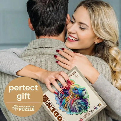 WOODEN.CITY – Moderner Löwe | 3D Holzpuzzle - Lama Welt