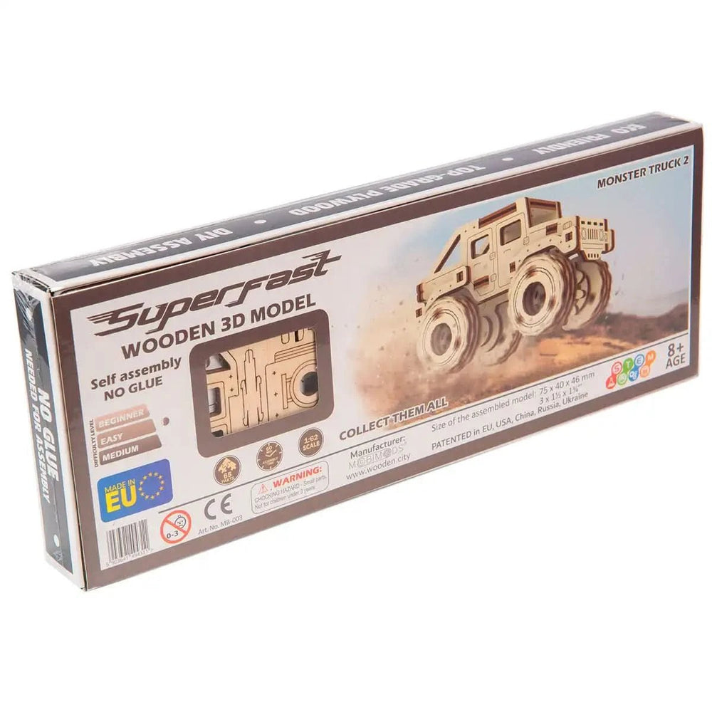 WOODEN.CITY – Monstertruck 2 | 3D Holzpuzzle - Lama Welt