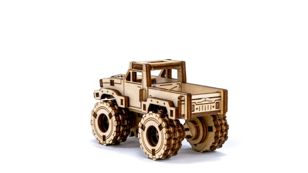WOODEN.CITY – Monstertruck 3 | 3D Holzpuzzle - Lama Welt