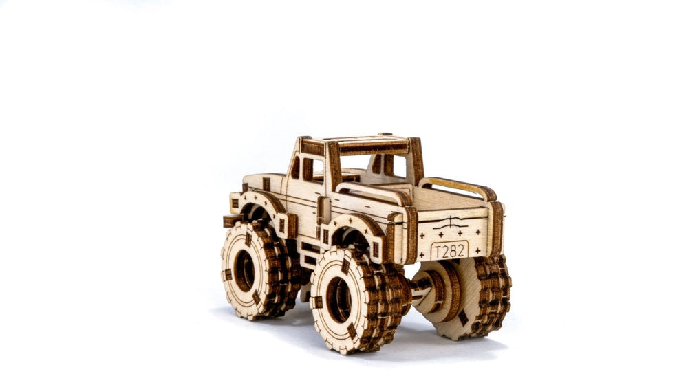 WOODEN.CITY – Monstertruck 4 | 3D Holzpuzzle - Lama Welt