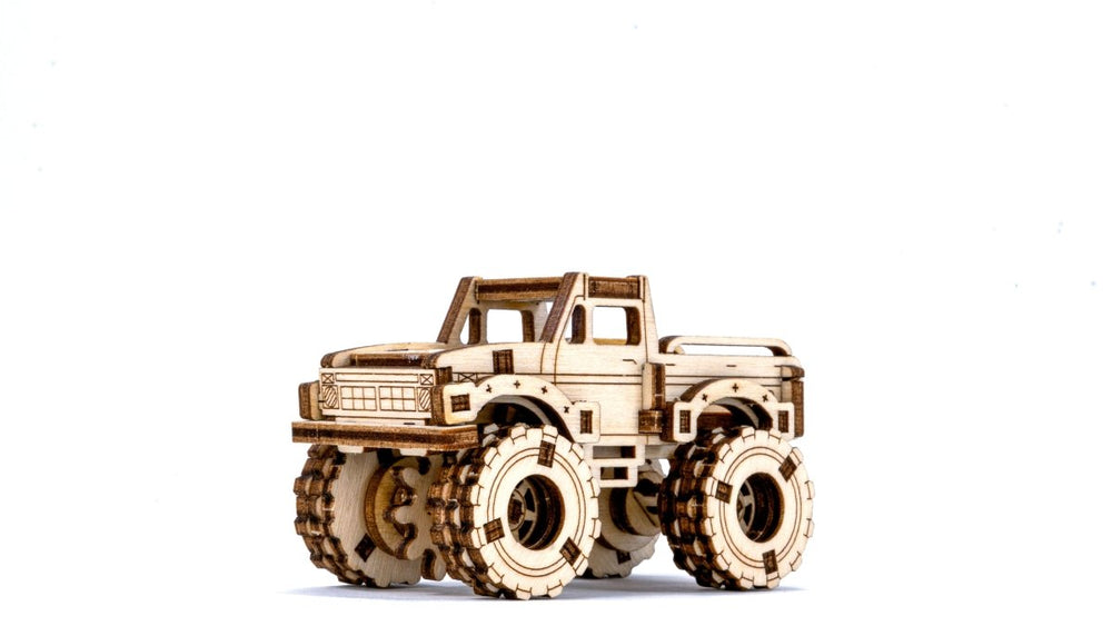 WOODEN.CITY – Monstertruck 4 | 3D Holzpuzzle - Lama Welt