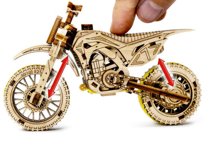 WOODEN.CITY – Motocross | 3D Holzpuzzle - Lama Welt