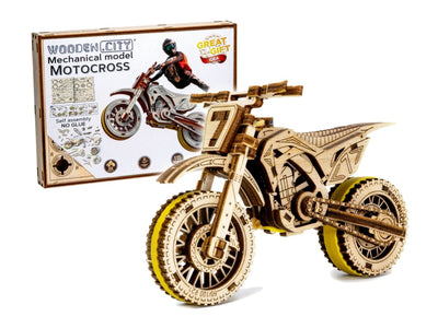 WOODEN.CITY – Motocross | 3D Holzpuzzle - Lama Welt