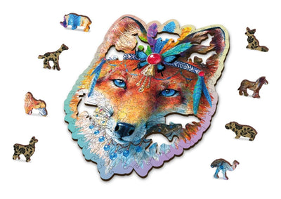 WOODEN.CITY – Mystischer Fuchs 150 | 3D Holzpuzzle - Lama Welt