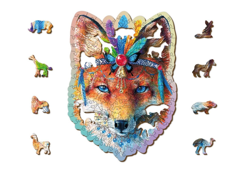 WOODEN.CITY – Mystischer Fuchs 150 | 3D Holzpuzzle - Lama Welt