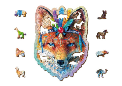 WOODEN.CITY – Mystischer Fuchs 150 | 3D Holzpuzzle - Lama Welt