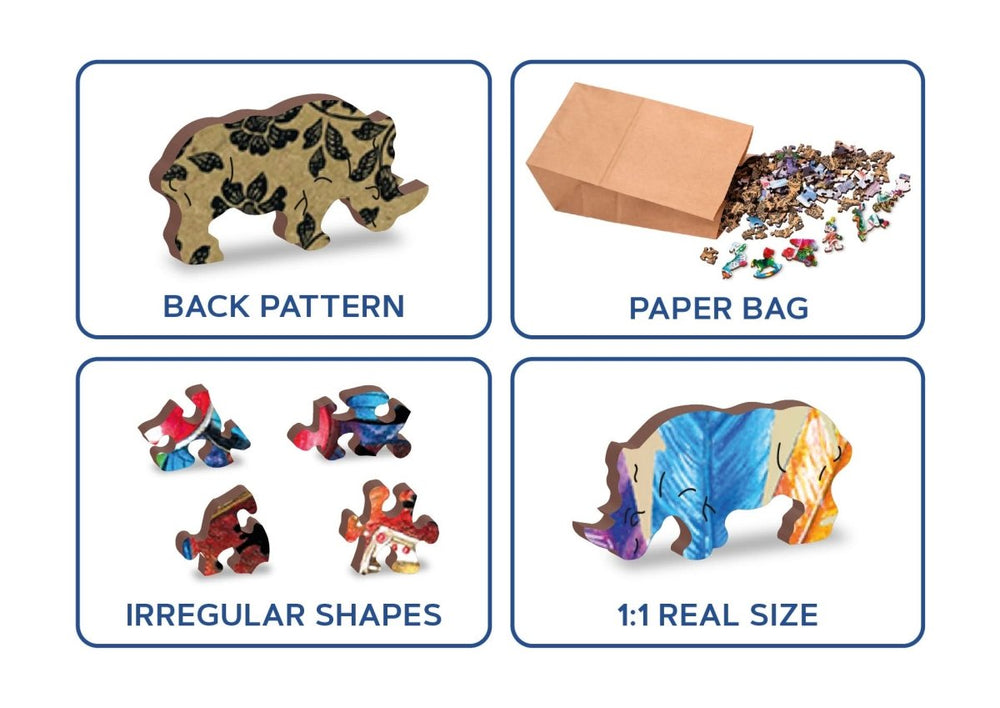 WOODEN.CITY – Mystischer Fuchs 150 | 3D Holzpuzzle - Lama Welt