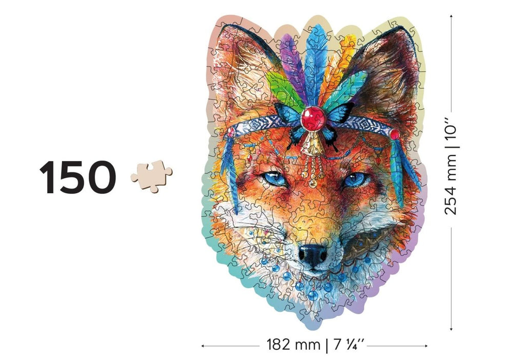 WOODEN.CITY – Mystischer Fuchs 150 | 3D Holzpuzzle - Lama Welt