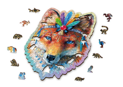 WOODEN.CITY – Mystischer Fuchs 250 | 3D Holzpuzzle - Lama Welt