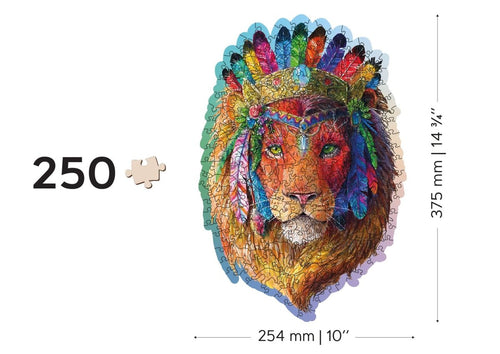WOODEN.CITY – Mystischer Löwe 250 | 3D Holzpuzzle - Lama Welt