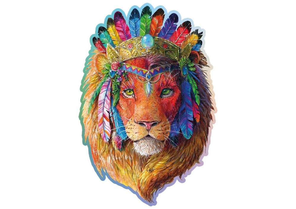 WOODEN.CITY – Mystischer Löwe 250 | 3D Holzpuzzle - Lama Welt