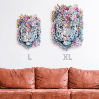 WOODEN.CITY – Mystischer Tiger 250 | 3D Holzpuzzle - Lama Welt