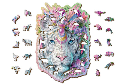 WOODEN.CITY – Mystischer Tiger 250 | 3D Holzpuzzle - Lama Welt