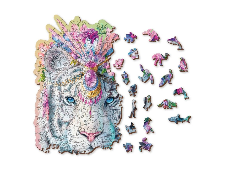 WOODEN.CITY – Mystischer Tiger 250 | 3D Holzpuzzle - Lama Welt