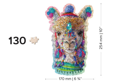 WOODEN.CITY – Mystisches Alpaka | 3D Holzpuzzle - Lama Welt