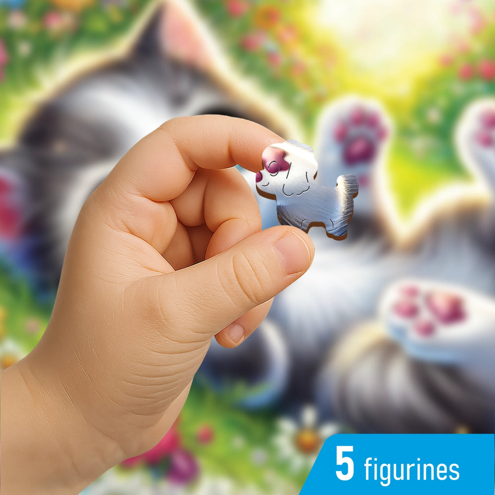 WOODEN.CITY – Nettes Kätzchen | 3D Holzpuzzle - Lama Welt