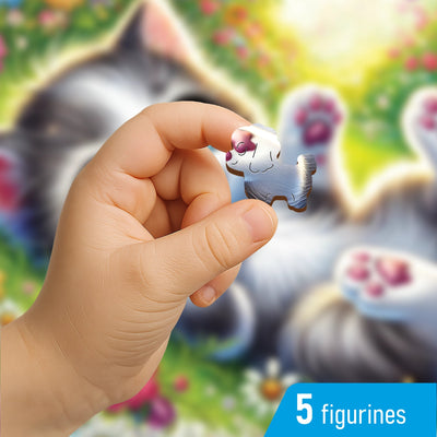 WOODEN.CITY – Nettes Kätzchen | 3D Holzpuzzle - Lama Welt