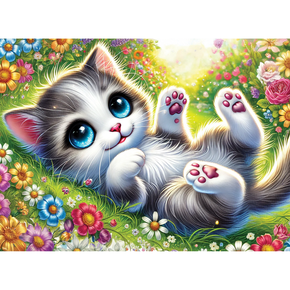 WOODEN.CITY – Nettes Kätzchen | 3D Holzpuzzle - Lama Welt