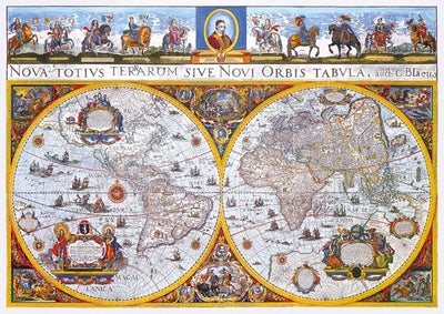 WOODEN.CITY – Nova Terrarum Antike Karte | 3D Holzpuzzle - Lama Welt