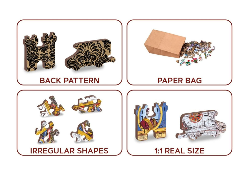 WOODEN.CITY – Nova Terrarum Antike Karte | 3D Holzpuzzle - Lama Welt