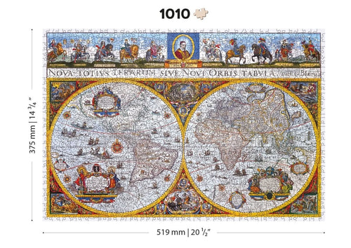 WOODEN.CITY – Nova Terrarum Antike Karte | 3D Holzpuzzle - Lama Welt