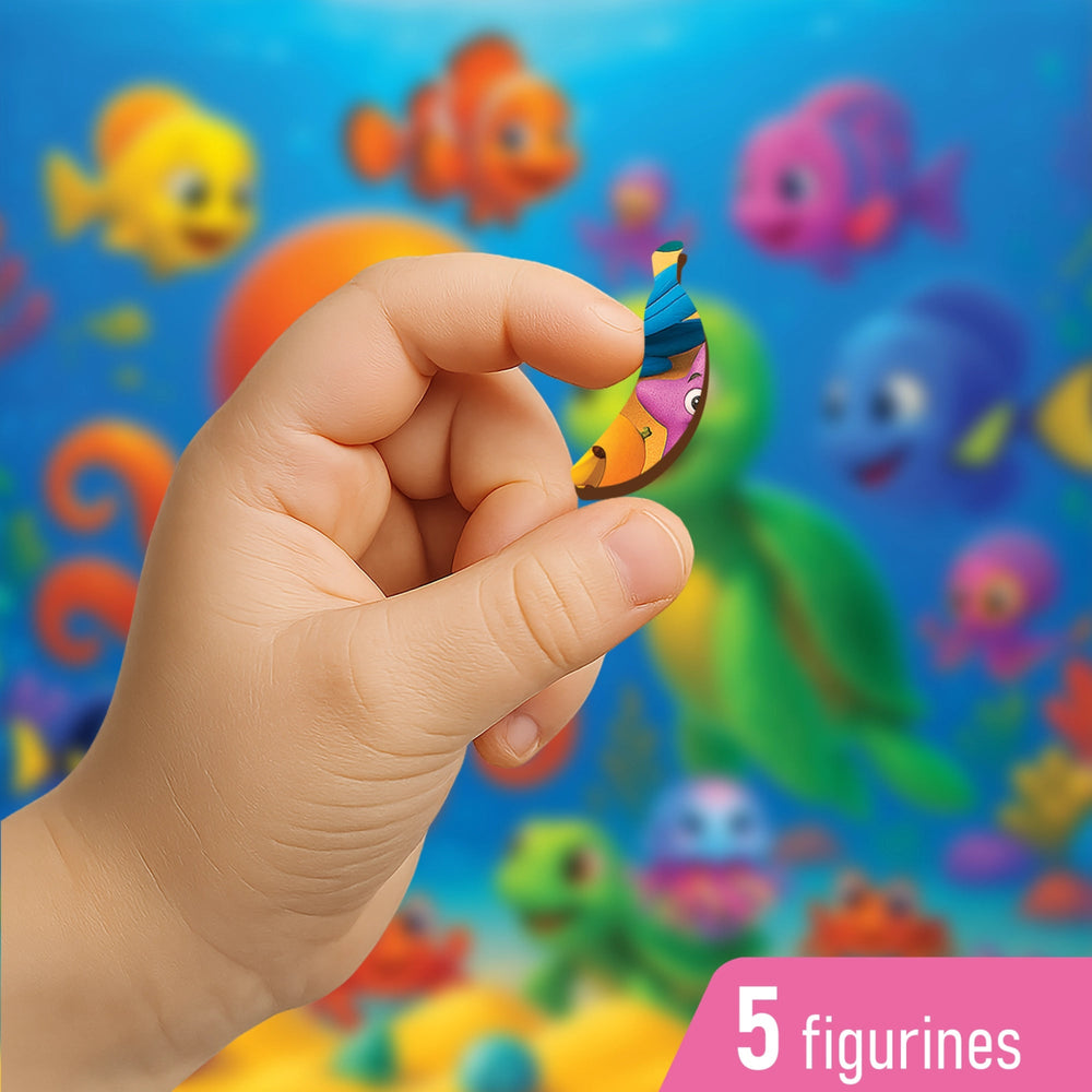 WOODEN.CITY – Oktopus Und Schildkröte | 3D Holzpuzzle - Lama Welt