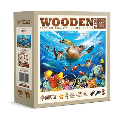 WOODEN.CITY – Ozeanleben | 3D Holzpuzzle - Lama Welt